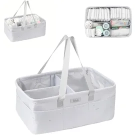 KIKKABOO Wickeltasche Windelorganizer Weiß