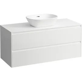 Laufen LANI Schubladenelement, 1 Ausschnitt mittig, 1180x495x525mm, H4043311122601, Farbe: Weiß matt