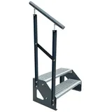 Kaminbau Mierzwa Treppe Freistehend 2 Stufen 120 cm Edelstahl