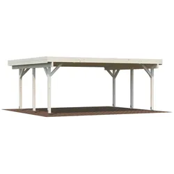 Doppelcarport PALMAKO "Karl", beige (natur), Carports