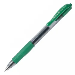PILOT PEN Pilot G2, Ausziehbarer Gelschreiber, Grün, Grün, Transparent, Fein, Ru