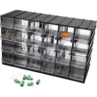 GarPet Sortimentskasten 24 Fach Sortierkasten für Kleinteile Organizer Schrauben Sortierbox Sortimentsboxen