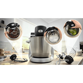 Bosch MUMS6ZS13D Küchenmaschine Jet black matt (Rührschüsselkapazität: 5,5 l, 1600 Watt)