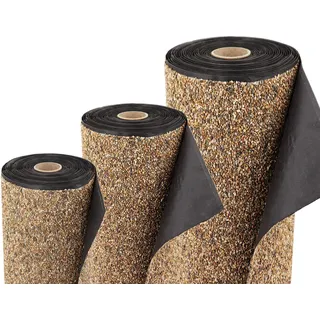 Aquagart Steinfolie 10m x 0,4m Breit für Teichrand Bachlauf Teichfolie Teich Sandfarben