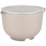 Mepal Rührschüssel mit Deckel Chef it - Anti-Rutsch Boden - Mikrowellen- und Spülmaschinengeeignet - Schüssel - Material beständig bis zu 110°C - 1500 ml - Chalk