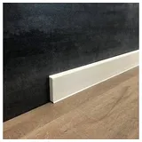 PROVISTON Sockelleiste 12 x 60 x 2500 mm Kunststoff Fußleiste Weiß | PROVISTON