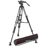 Manfrotto Nitrotech 608 Aluminium Video-Stativ mit Mittelspinne