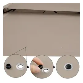 CASARIA Topas 3 x 4 m inkl. Seitenteile taupe