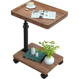 Beistelltisch Braun Nussbaum 360 x 60 x 60 cm