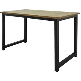 ML-Design Schreibtisch Computertisch Bürotisch Arbeitstisch Tisch 120x60cm Vintage Schwarz