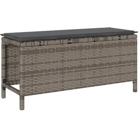 vidaXL Garten Essgruppe Grau Poly Rattan - Grau