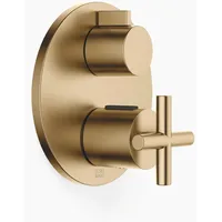 Dornbracht Tara UP-Thermostat mit Einweg-Mengenregulierung, - Dark Brass gebürstet