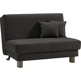 Ell + Ell Schlafsofa »Enny Liegefläche Breite 120 oder 140 cm, Liegehöhe 45 cm, Füße alufarben, bei Breite 140 cm Rückenlehne wahlweise mit Relaxfunktion grau