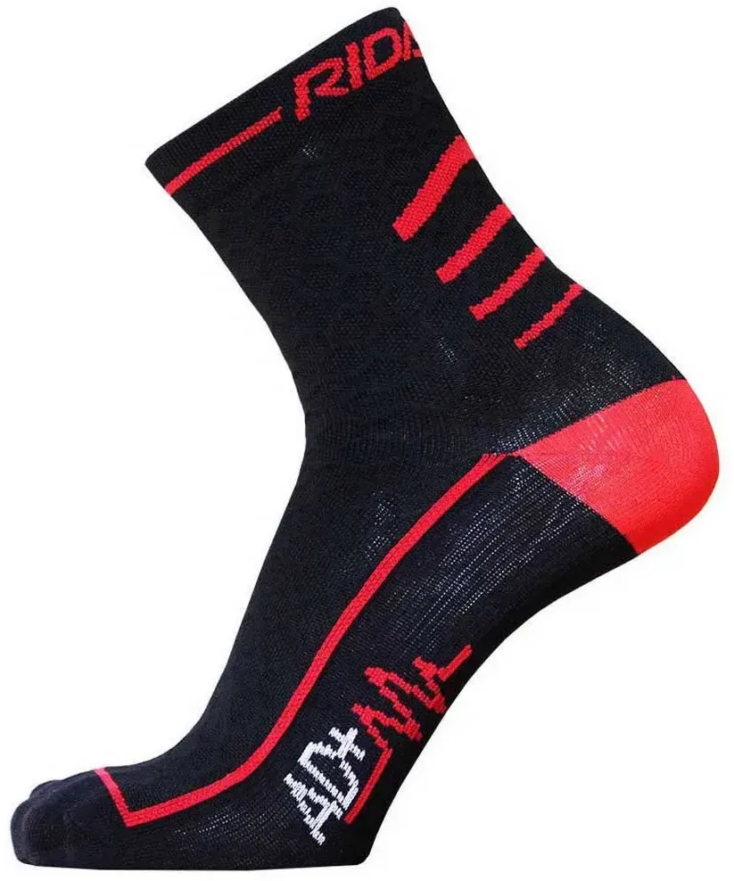 Riday Short Extralight Nexus Active Socken - Black / Red - EU 38-40