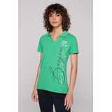 SOCCX Poloshirt mit Elasthan-Anteil grün