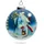 SIKORA Weihnachtsmann weiß Weihnachtskugel Innenglasmalerei besonderer Christbaumschmuck Ornament von innen handbemalt D: 10 cm - K10-48