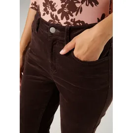 Aniston CASUAL Cordhose in trendiger Bootcut-Form, braun