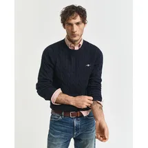 GANT Cable Pullover - Evening Blue - 2XL