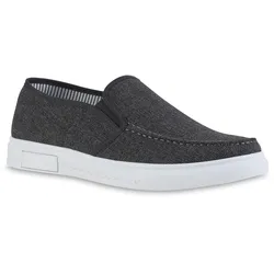 Herren Klassische Slippers in Dunkelgrau