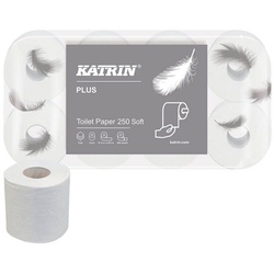 KATRIN Toilettenpapier KATRIN Toilettenpapier PLUS 250 SOFT 3-lagig 72 Rollen