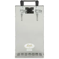 Kontakt 70/K Zapfanlage, Bierzapfanlage 2-leitig Trockenkühlgerät aus Edelstahl, 90 Liter/h, mit Membranpumpe, Green Line