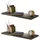 Mojawo Wandregal 120 x 23,5 x 3,8 cm Schwarz