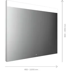 emco Lichtspiegel mit Sensorschalter „MI 250“ 160 × 70 cm