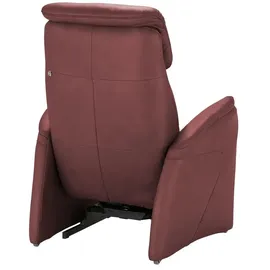 Hukla Relaxsessel Pierre Leder 88 x 117 x 87 cm Rot elektrisch