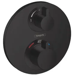 Unterputz Ecostat S Hansgrohe 2 Verbraucher, mattschwarz - 15758670