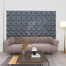 vidaXL Wandpaneel Origami Grau 12 St. 50 x 50 cm