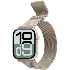 Cellular Line Cellularline Steel Band - Apple Watch (Stainless Steel), Uhrenarmband, Beige