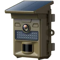 VOOPEAK Solar Wildkamera 4K 48 MP, Wildkamera mit Bewegungsmelder Nachtsicht, Wildtierkamera Schnellem 0,1 Sekunden Auslöser, IP66 Wasserdicht für die Überwachung von Wildtieren