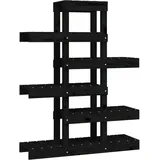 vidaXL Pflanzenständer 85 x 25 x 109,5 cm Schwarz