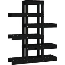 vidaXL Pflanzenständer 85 x 25 x 109,5 cm Schwarz