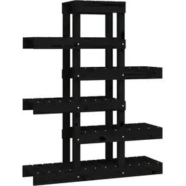 vidaXL Pflanzenständer 85 x 25 x 109,5 cm Schwarz