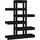 vidaXL Pflanzenständer 85 x 25 x 109,5 cm Schwarz