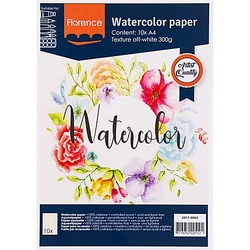 Aquarell-Papier "Florence", DIN A4, 300 g/m2