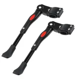 BAYLI Fahrradständer 2er Set Fahrradständer 22-26 Zoll mit Anti-Rutsch Gummifuß, Faltbarer