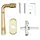 SOTech Fenstergriff FREJA Messing poliert mit Befestigungsmaterial