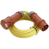as - Schwabe AS Schwabe 60707 Strom Verlängerungskabel 32A Gelb 50.00m N07V3V3-F 5G 4mm2 mit Phasenwender