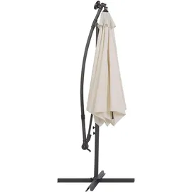 Beliani Ampelschirm Ø 285 cm Beige