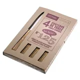 Opinel No 125 Bon APPETIT Tafelmesser-Set, 4x, Besteck, Braun, Grau
