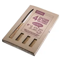 Opinel No 125 Bon APPETIT Tafelmesser-Set, 4x, Besteck, Braun, Grau