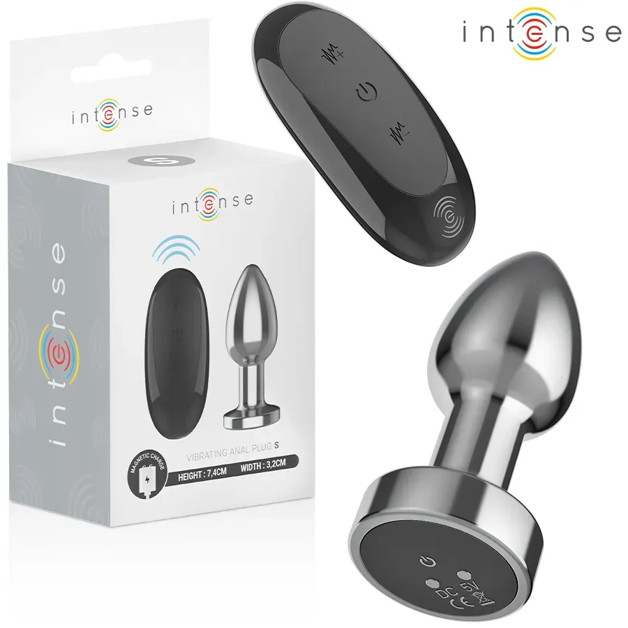 INTENSE - ANAL PLUG 10 VIBRATIONEN METALL MIT FERNBEDIENUNG S
