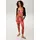 Aniston CASUAL ANISTON CASUAL, Damen, Gr. 44, N-Gr, bunt (pink, orange, hellgrün, dunkelgrün, weiß), Single Jersey, Obermaterial: 95% Viskose, 5% Elasthan, bedruckt, modisch, figurumspielend 7/8-Länge, Overalls, mit farbenfrohen, großflächigen Blättern bedruckt