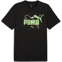 Puma Ess Logo Lab Summer Kurzarm-t-shirt - Black - L