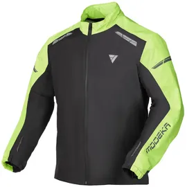 Modeka Hydroflex Regenjacke Herren Schwarz/Neon-Gelb L