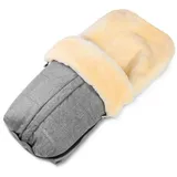 Fellhof Fußsack Aspen black-melange