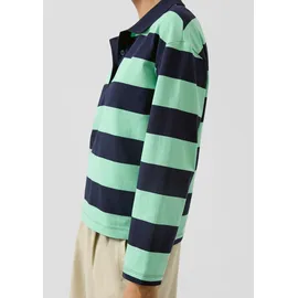 s.Oliver Gestreiftes Sweatshirt Blau/Türkis 38