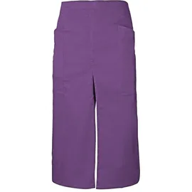 VELILLA Lange Schürze mit Schlitz u. Taschen 190 g/m2 ⚥ Violett One Size